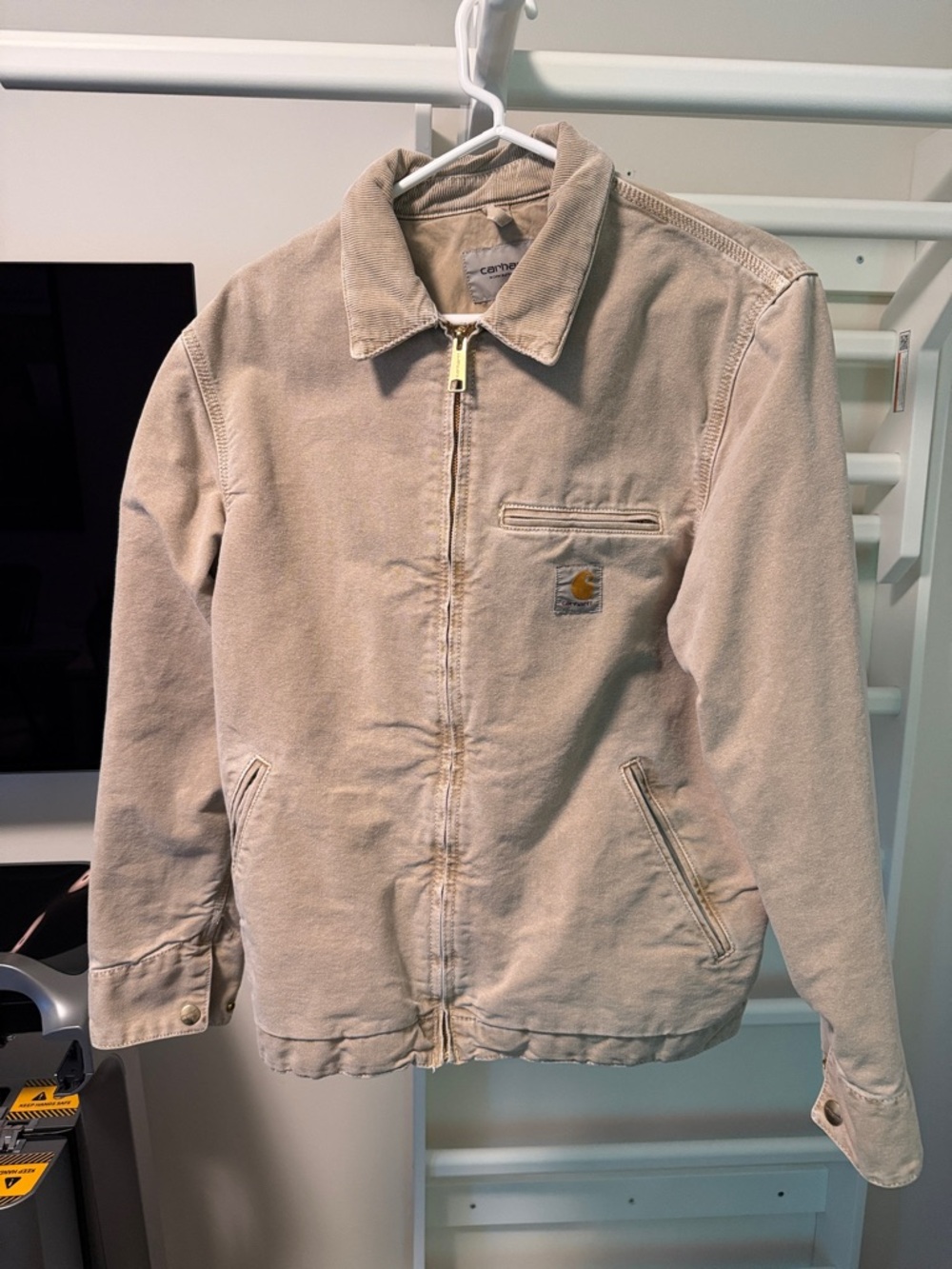 Carhartt WIP Beige/Tan Canvas Zip Jacket